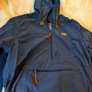 L.L. Bean Navy Blue Pullover Jacket